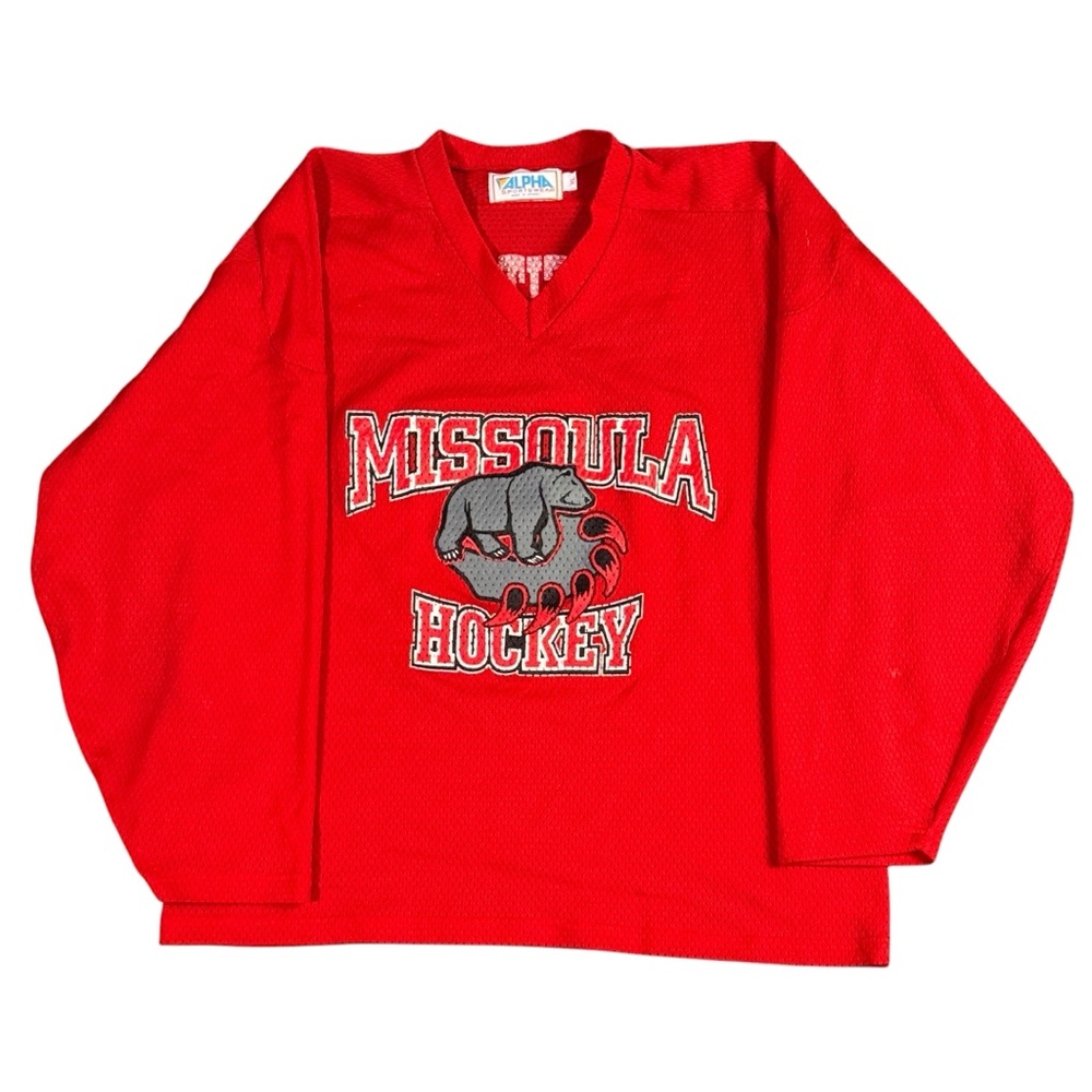 Vintage 90’s Red Missoula Hockey Jersey #40 Men’s XL